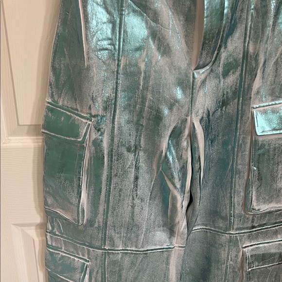 NWT Strapless Metallic Foil Jumpsuit XL - Picture 7 of 14